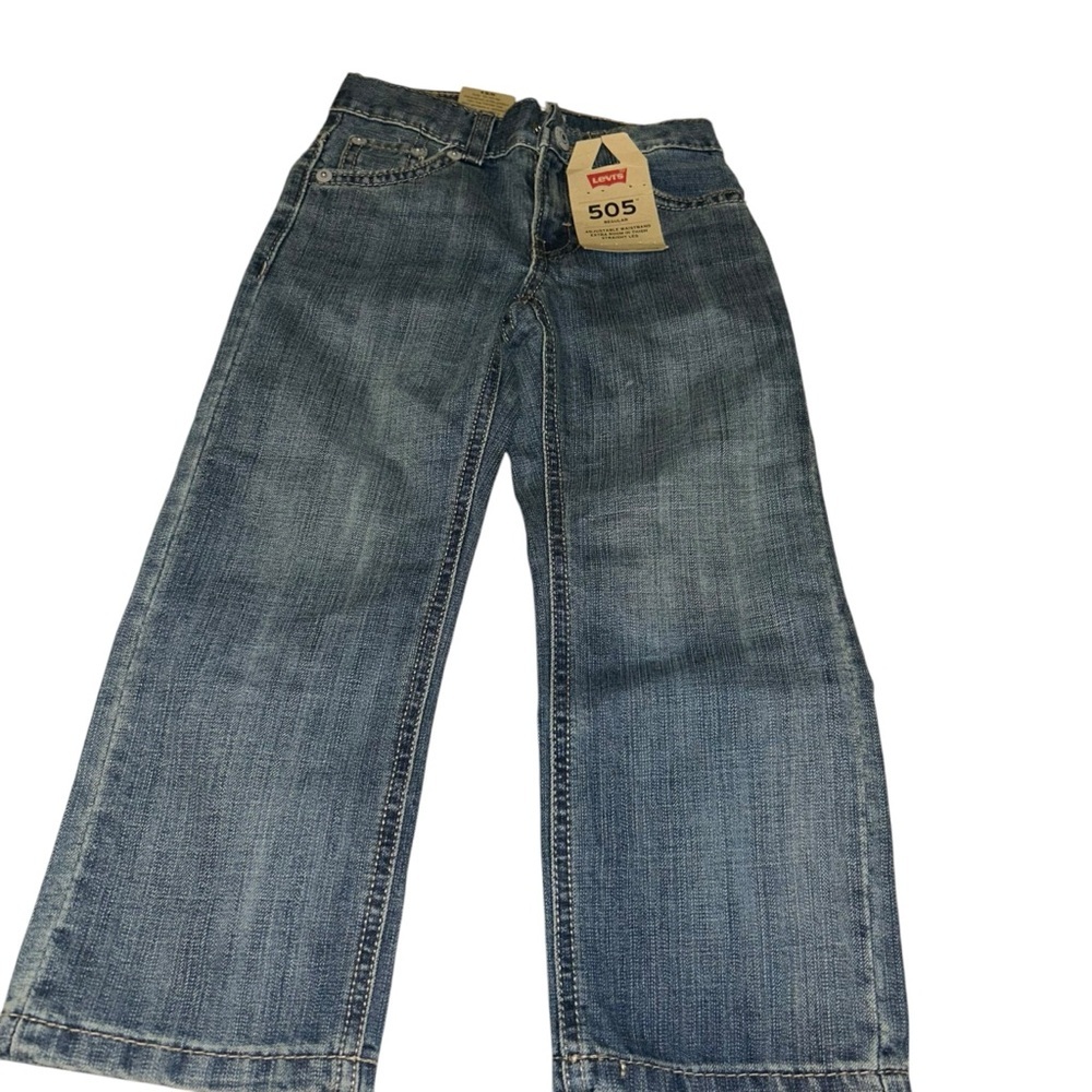 New levi’s boys 505 regular toddler size 4 slim straight leg jeans kids